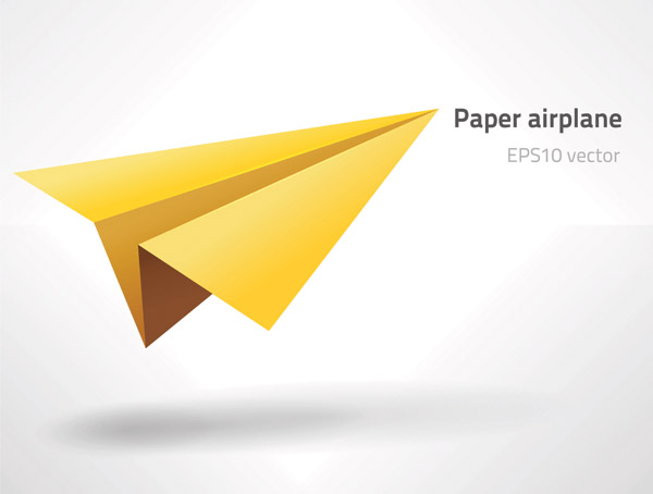 free vector Paper airplane vector
